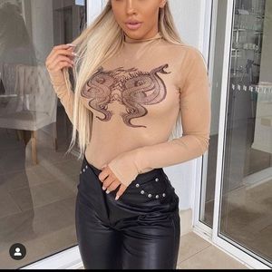 Snake mesh top from IamGia